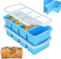 Zip Standing Silicone Freezer Trays with Lid,1-cup Soup Freezer