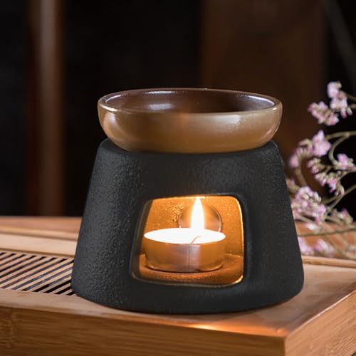 Ceramic Tea Warmer Teapot Heater with Coarse Cup for Tabletop