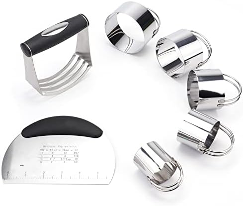 Tosnail Pastry Cutter, Dough Blender, 3 Cup Flour Sifter and Biscuit