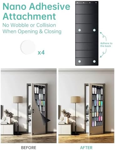 NiHome 35-Pocket Door Hanging Cup Organizer Fit for Stanley Tumbler 30