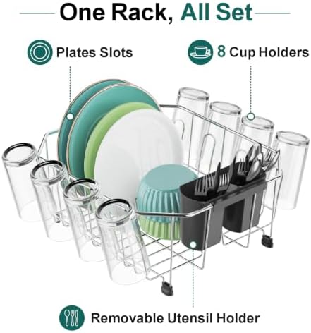 Swedecor Small In-Sink Stainless Steel Dish Rack
