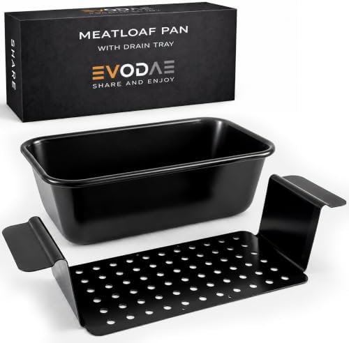 Meat Loaf Pan with Drain Tray, Nonstick Meatloaf Pan with Insert