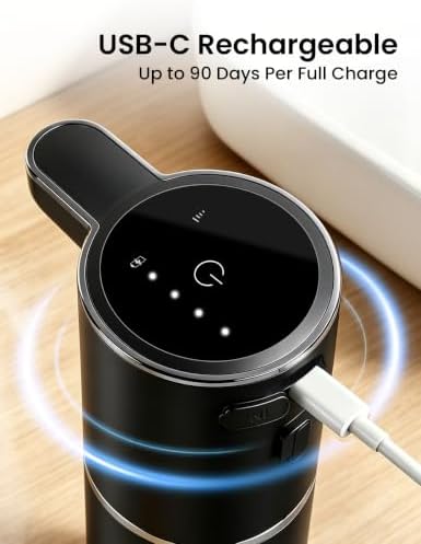 Automatic Soap Dispenser Touchless, Hands-Free, USB Rechargeable Dish
