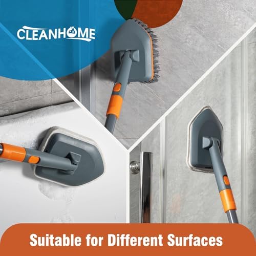 CLEANHOME Floor Scrub Brush, Tile and Tub Scrubber