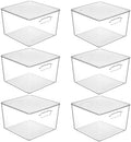 Vtopmart 6 Pack Extra Large Storage Bins with Lids