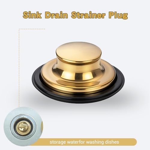 RQYEKDO Stainless Steel Kitchen Sink Drain Strainer Stopper