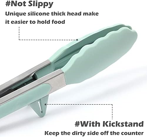Kitchen Serving Tongs, 9 Inch, 3Pcs