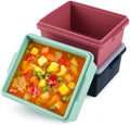 Silicone Soup Freezer Molds with Lids, 2-Cup for Meal Prep, 3-Pack