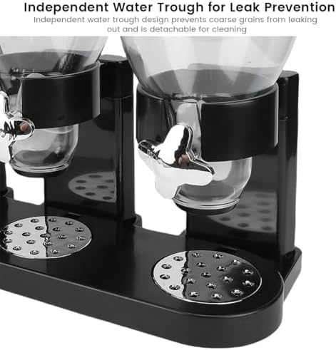 Cereal Dispenser, Triple Food Dispenser Multifunctional Compact