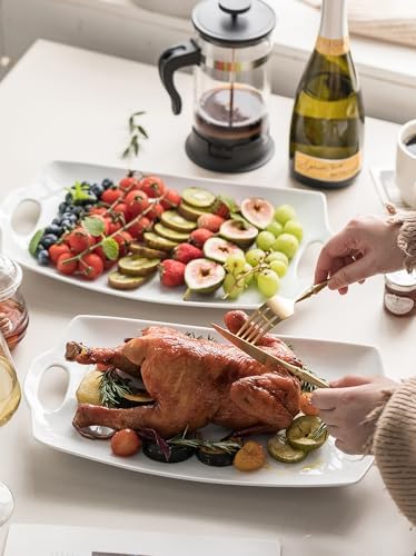 LYEOBOH Turkey Serving Platter for Entertainment, Serving Tray with