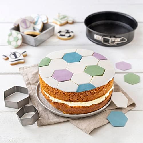 Zenker 9991950 Set of 3 Mini Mini Round Springform Cake Tin, Layer