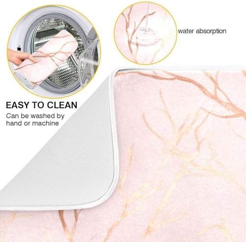 OTVEE Bare Branch Art Dish Drying Mat for Kitchen Counter Absorbent