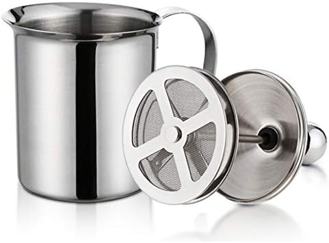 304 Stainless Steel Double-layer Manual Foamer for Milk Coffee, etc.