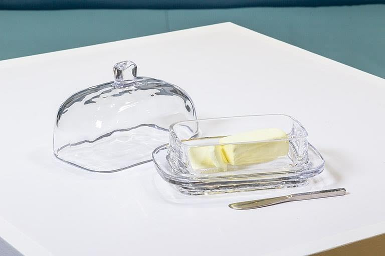 Abbott Collection Large Rectangle Covered Butter Dish with Lid