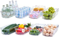 JollyPack Clear Plastic Storage Bins, 8 Pack