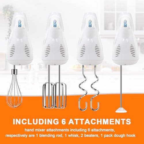 6 Pack Hand Mixer Beaters Attachments Compatible with Hamilton Beach