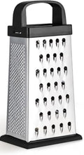 Stainless Steel 4-Sided Box Grater with Non-Slip Base