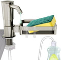 KNEELISA Kitchen Sink Soap Dispenser with Sponge Rack