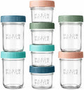 Mason Bottle 8-Pack Breastmilk Storage Jars, 4 oz & 8 oz