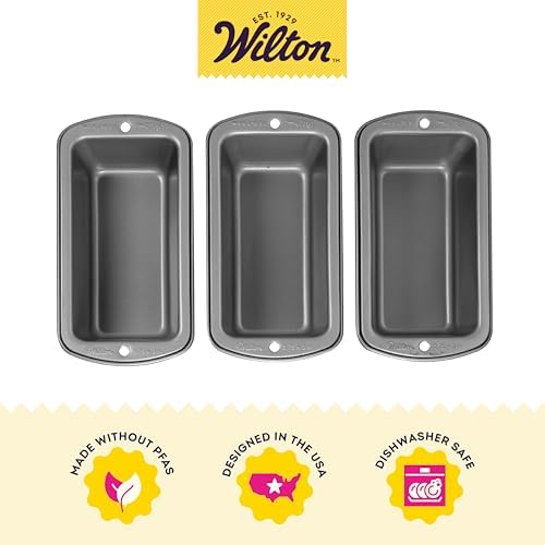 Wilton Recipe Right Loaf Pan for Baking, Mini Size, Single Cavity, Set