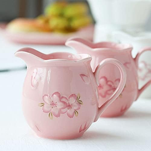 Sugar Bowl,Seasoning Canister, Ceramic Sugar Bowl with Lid and Milk