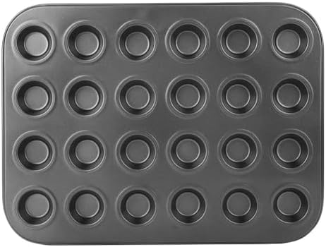 Mini Muffin Tray, 24 Cup Mini Cake Pan for Baking Nonstick Pudding