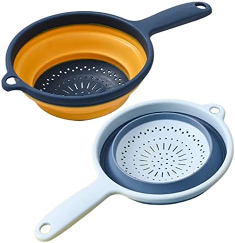 Collapsible Colander Foldable Fruit Vegetable Strainer with Handle