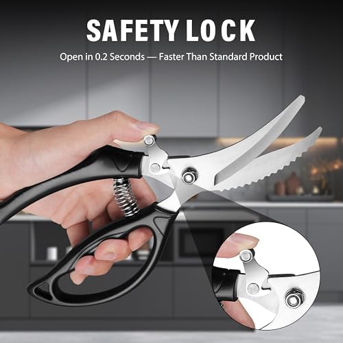Poultry Shears Heavy Duty for Meat: Easy to Spatchcocking Kitchen