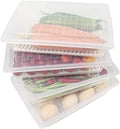 4PCS Food Storage Container, Plastic Food Containers Large