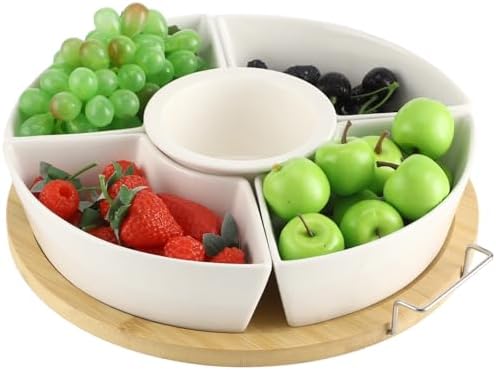 Taco Bar Serving Set for a Party, Veggie Tray Platter with Lid