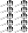 10 Pcs 1/4 Cup Scoop, 60ml/2oz Stainless Steel Measuring Spoons Metal