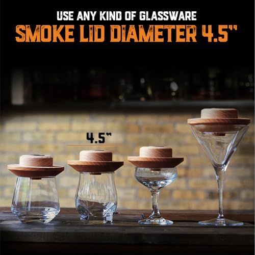 Whiskey Smoker Kit with Torch and Butane and Old Fashioned Syrup