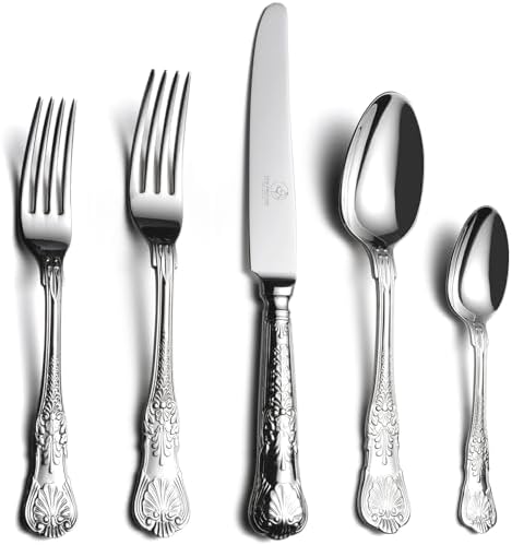 60 Piece Silverware Set for 12, 18 10 Stainless Steel flatware Set