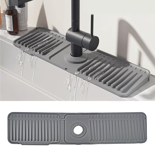STARGAZ Silicone Faucet Mat for Kitchen Sink,Faucet Draining Mat,Sink