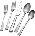 18/10 Flatware set for 4, 20 Piece Matte Stainless Steel Silverware