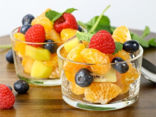 HillSpring Glass Small Bowls, 7.5oz, Set of 6, Clear Mini Bowls for