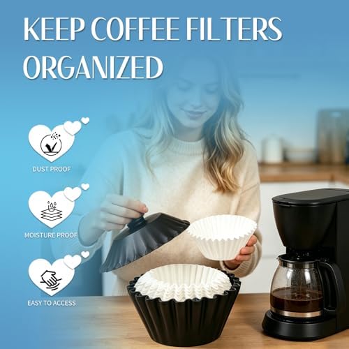Large Size Coffee Filter Storage Container Basket Coffee Filter Holder