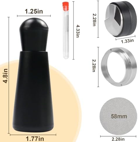 58mm Espresso Accessories Kit, Espresso Distributor, Dosing Funnel and