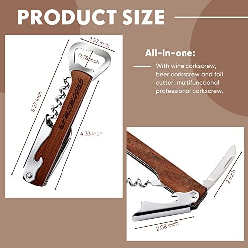 Lounsweer 8 Set Groomsmen Bottle Opener Corkscrew Wine Opener