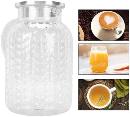 Acrylic Water Pitcher with Lid Handle, 1800ML