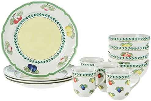 Villeroy & Boch French Garden Dinnerware Set, Multicolor, 12 Piece