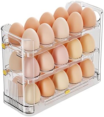 Reversible Egg Holder for Refrigerator and Countertop, 30 Eggs