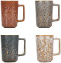 QUTREY Coffee Mugs Set of 4, Large Ceramic Coffee Mugs with Handle