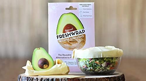 FRESHWRAP Natural Beeswax Food Wrap, 2-10" x 10"