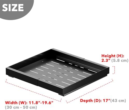 SpaceAid Pull Out Cabinet Organizer, 1 Pack Expandable 11.8"-19.6"
