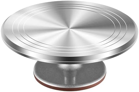 Kootek 12" Cake Turntable, Silver