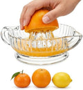 Glass Lemon Squeezer Citrus Juicer Reamer