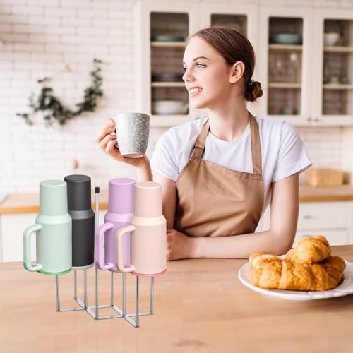 2 Pcs Foldable Bottle Drying Rack Stainless Steel Plastic Bag Drying