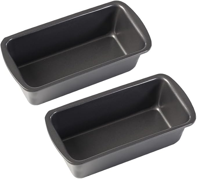 2PCS Small Loaf Pan for Baking Bread, 1lb Bread Loaf Tin, 7.5 x 3.5 x