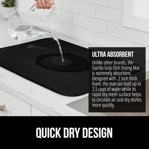 Gorilla Grip Waterproof Silicone Under Sink Mat for Kitchen and